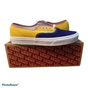 Vans Authentic Sunshine Multi True White Skate Shoes Men’s Low Top Sneakers 10